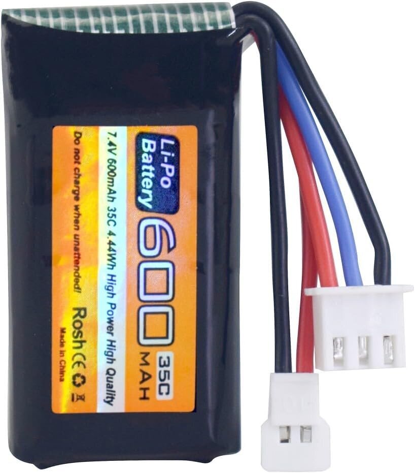 2 LiPo akkupakettia 7.4V 600mAh hinta ja tiedot | Dronet | hobbyhall.fi