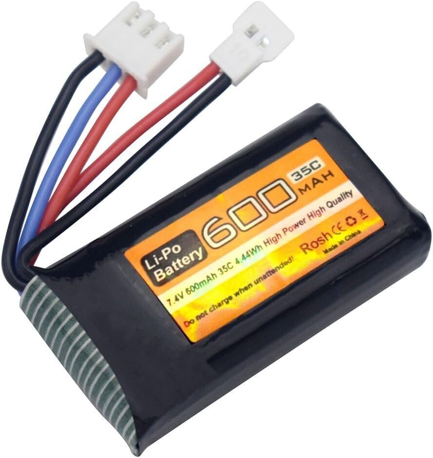 2 LiPo akkupakettia 7.4V 600mAh hinta ja tiedot | Dronet | hobbyhall.fi