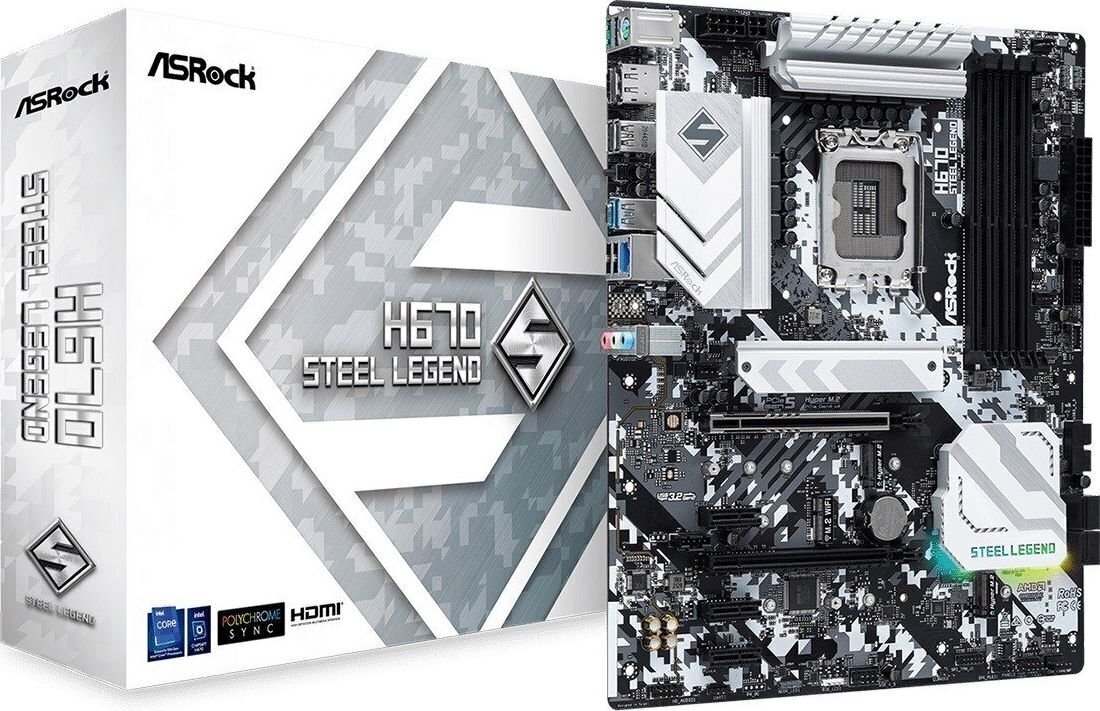 ASRock H670 Steel Legend hinta ja tiedot | Emolevyt | hobbyhall.fi