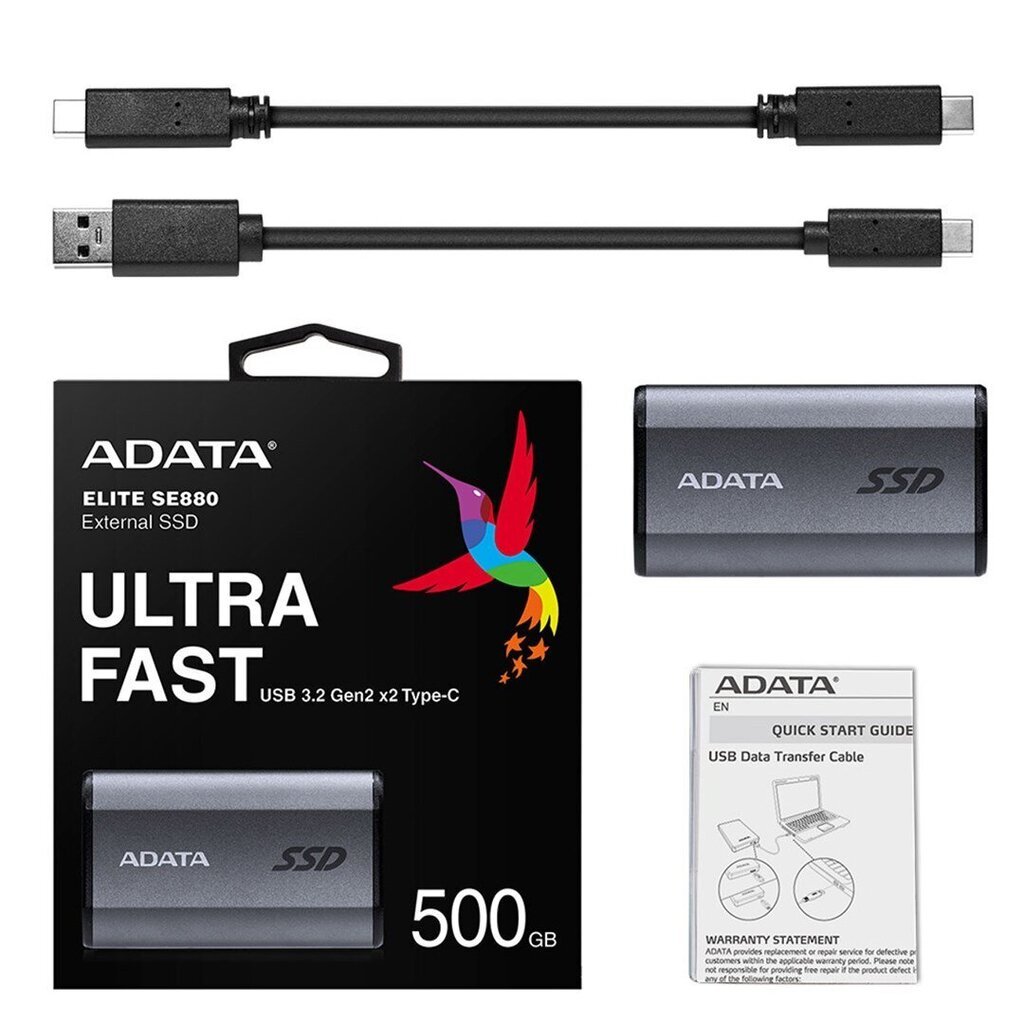 Adata SE880 hinta ja tiedot | Ulkoiset kovalevyt | hobbyhall.fi