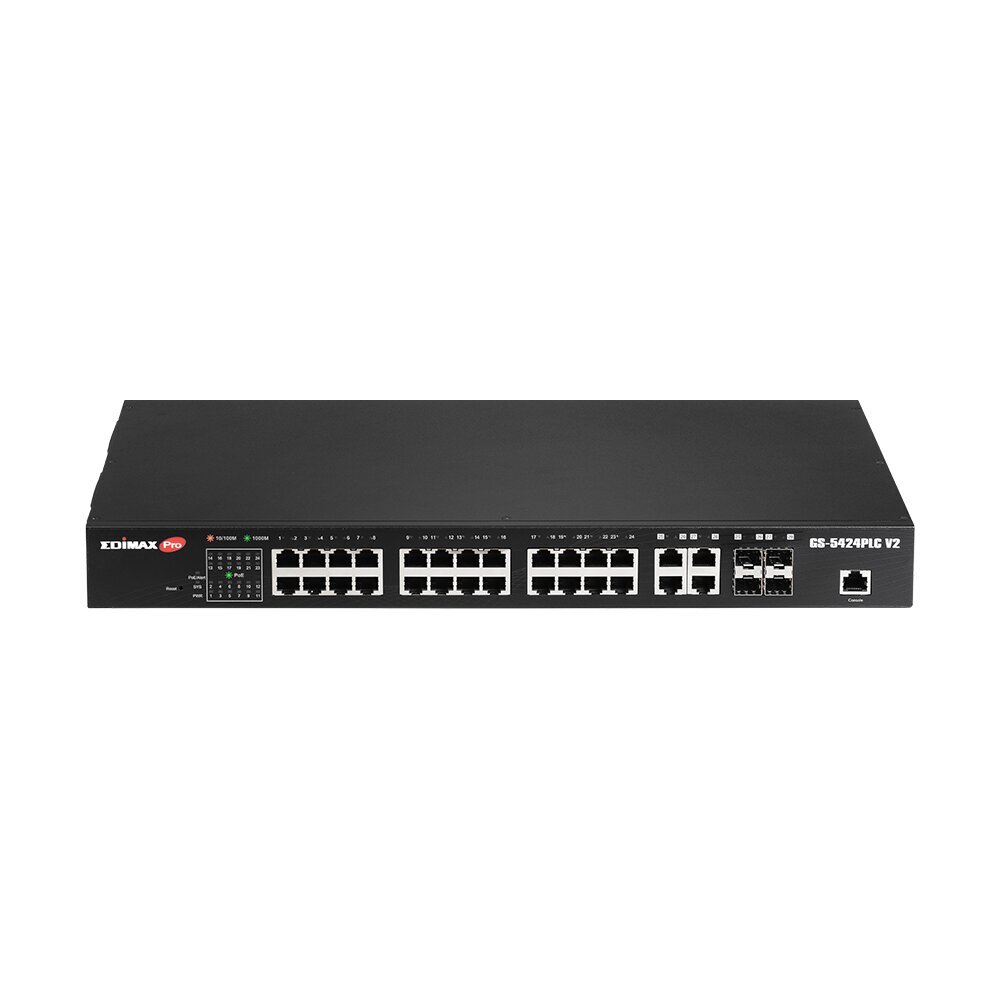 Edimax GS-5424PLC Gigabit Ethernet (10/100/1000) Power over Ethernet (PoE) 1U hinta ja tiedot | Verkkokytkimet | hobbyhall.fi