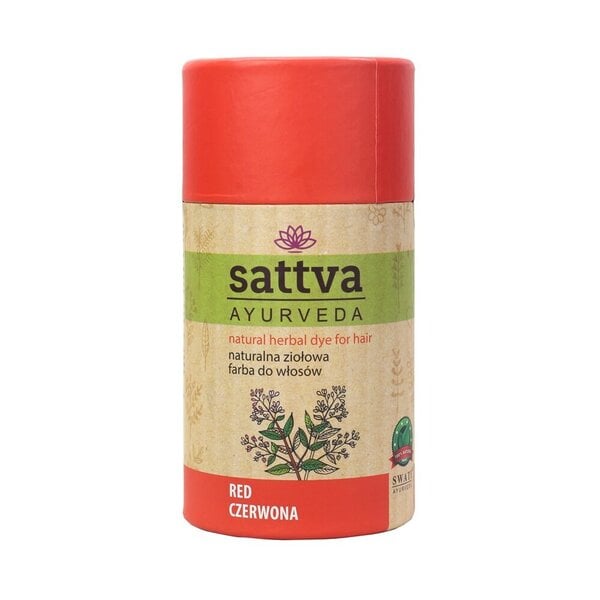 Punainen Sattva Ayurvedic kasviperäinen hiusväri, 150 g