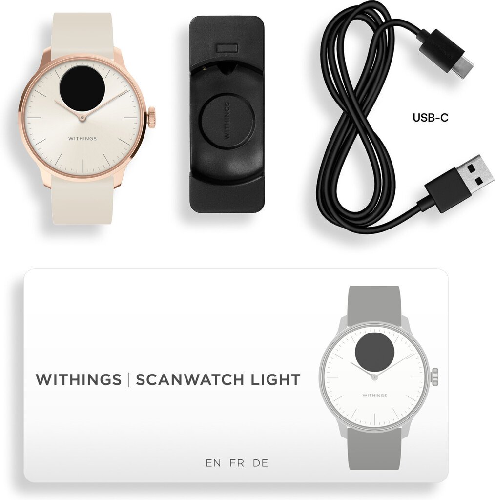 Withings Scanwatch Light 37mm hinta ja tiedot | Älykellot | hobbyhall.fi