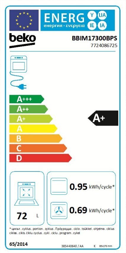 Beko BBIM17300BPS hinta ja tiedot | Erillisuunit | hobbyhall.fi