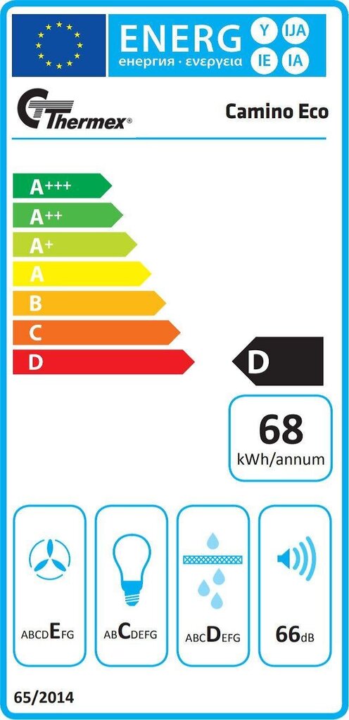 Thermex Camino Eco II hinta ja tiedot | Liesituulettimet | hobbyhall.fi