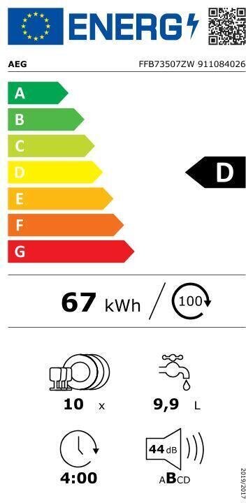 AEG FFB73507ZW hinta ja tiedot | Astianpesukoneet | hobbyhall.fi