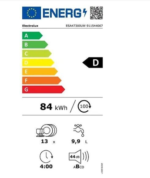 Electrolux ESA47300UW hinta ja tiedot | Astianpesukoneet | hobbyhall.fi