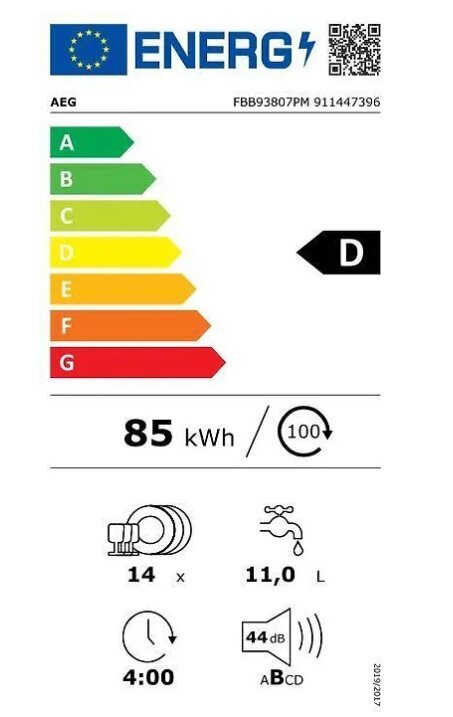 AEG FBB93807PM 9000 hinta ja tiedot | Astianpesukoneet | hobbyhall.fi