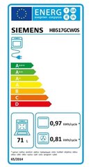 Siemens HB517GCW0S hinta ja tiedot | Erillisuunit | hobbyhall.fi