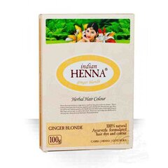 INDIAN HENNA INGVERI BLOND 100G hinta ja tiedot | Hiusvärit | hobbyhall.fi