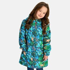 Huppa lasten parka 140g Janelle 1 12360114*44097, vihreä sininen 4741632218994 hinta ja tiedot | Tyttöjen takit | hobbyhall.fi