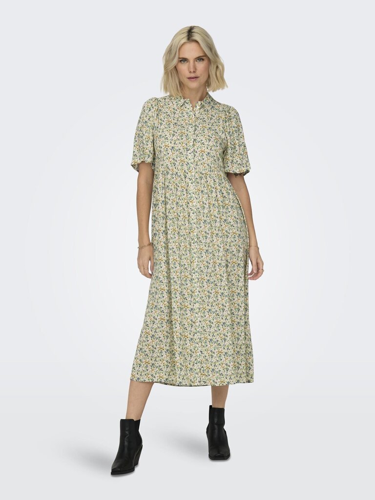 JDY naisten mekko 15312452*01, vaaleanvihreä/keltainen 5715515084005 hinta ja tiedot | Mekot | hobbyhall.fi