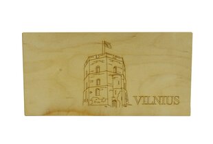 Lautapeli Backgammon ja tammi Vilna, 40x40 cm hinta ja tiedot | Lautapelit ja älypelit | hobbyhall.fi