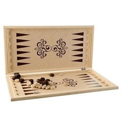 Lautapeli Backgammon Craft Classic Mini, 40x40 cm hinta ja tiedot | Lautapelit ja älypelit | hobbyhall.fi