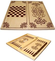 Lautapeli Backgammon ja tammi Craft Midi, 50x50 cm hinta ja tiedot | Lautapelit ja älypelit | hobbyhall.fi