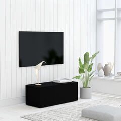 vidaXL TV-taso musta 80x34x30 cm lastulevy hinta ja tiedot | TV-tasot | hobbyhall.fi