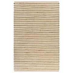 vidaXL Käsinkudottu juuttimatto 120x180 cm beige ja valkoinen hinta ja tiedot | Isot matot | hobbyhall.fi