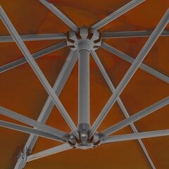 vidaXL Riippuva aurinkovarjo alumiinipylväällä terrakotta 250x250 cm hinta ja tiedot | Aurinkovarjot ja markiisit | hobbyhall.fi