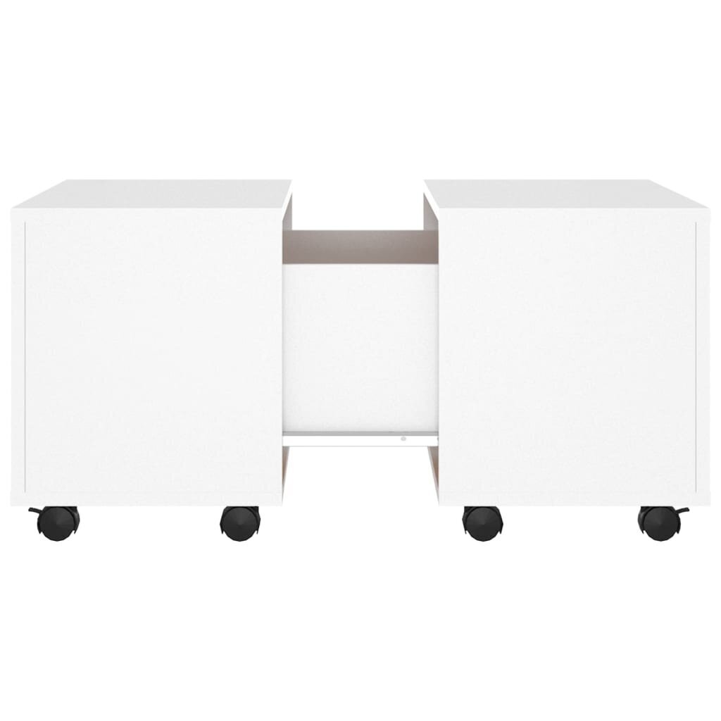 vidaXL Sohvapöytä valkoinen 60x60x38 cm lastulevy hinta ja tiedot | Sohvapöydät | hobbyhall.fi