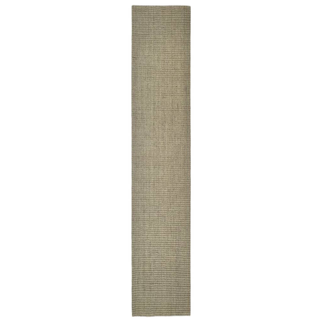 vidaXL Matto luonnollinen sisal 66x350 cm vihreä hinta ja tiedot | Isot matot | hobbyhall.fi