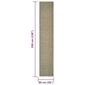 vidaXL Matto luonnollinen sisal 66x350 cm vihreä hinta ja tiedot | Isot matot | hobbyhall.fi