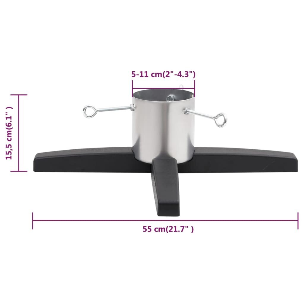 vidaXL Joulukuusen jalka 55x55x15,5 cm hinta ja tiedot | Joulukuuset ja kranssit | hobbyhall.fi