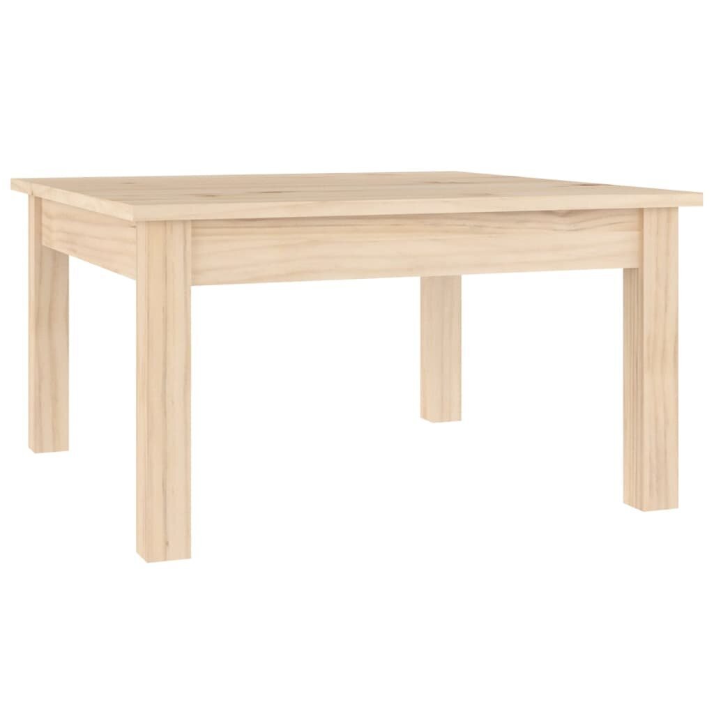 vidaXL Sohvapöytä 55x55x30 cm täysi mänty hinta ja tiedot | Sohvapöydät | hobbyhall.fi