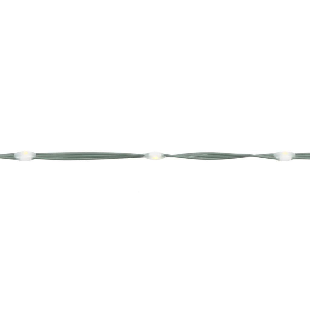 vidaXL Joulukuusi lipputankoon 1400 lämpimän valkoista LEDiä 500 cm hinta ja tiedot | Jouluvalot | hobbyhall.fi