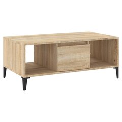vidaXL Sohvapöytä Sonoma-tammi 60x50x36,5 cm tekninen puu hinta ja tiedot | Sohvapöydät | hobbyhall.fi