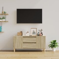 vidaXL TV-taso Sonoma-tammi 102x44,5x50 cm tekninen puu hinta ja tiedot | TV-tasot | hobbyhall.fi