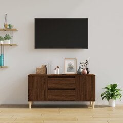vidaXL TV-taso ruskea tammi 102x44,5x50 cm tekninen puu hinta ja tiedot | TV-tasot | hobbyhall.fi