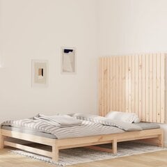 vidaXL Sängynpääty seinälle 127,5x3x90 cm täysi mänty hinta ja tiedot | Sängyt | hobbyhall.fi