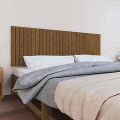 vidaXL Sängynpääty seinälle hunajanruskea 185x3x60 cm täysi mänty hinta ja tiedot | Sängyt | hobbyhall.fi