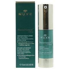 Nuxe Nuxuriance silmänympärys-ja huulivoide 15 ml hinta ja tiedot | Silmänympärysvoiteet ja seerumit | hobbyhall.fi