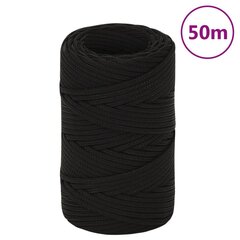 vidaXL Työköysi musta 2 mm 50 m polyesteri hinta ja tiedot | Puutarhatyökalut | hobbyhall.fi