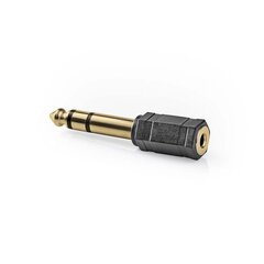 Adapteri Nedis 6,3 mm pistoke-3,5 mm pistoke, kullattu hinta ja tiedot | Kaapelit ja adapterit | hobbyhall.fi