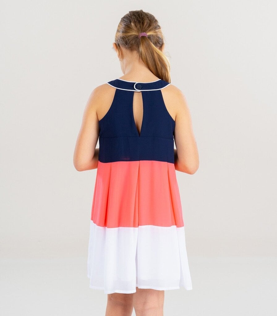 Boboli lasten mekko 728322*2440, tummansininen/vaaleanpunainen 8445470446415 hinta ja tiedot | Tyttöjen mekot | hobbyhall.fi