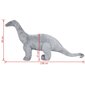 vidaXL Seisova leludinosaurus Brachiosaurus XXL plyysi harmaa hinta ja tiedot | Pehmolelut | hobbyhall.fi