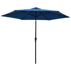 vidaXL Aurinkovarjo metallirunko 300 cm taivaansininen hinta ja tiedot | Aurinkovarjot ja markiisit | hobbyhall.fi