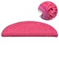 vidaXL Porrasmatot 15 kpl pinkki 65x21x4 cm hinta ja tiedot | Isot matot | hobbyhall.fi