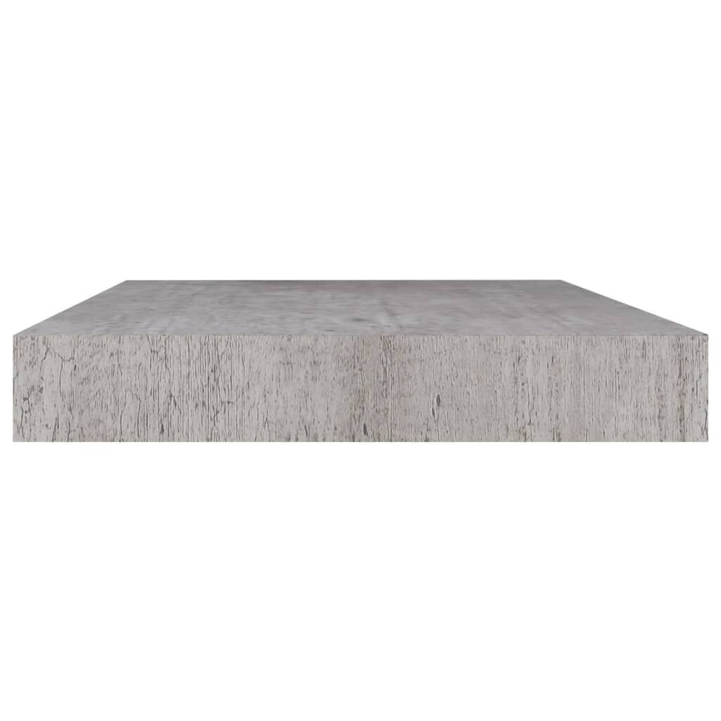 vidaXL Kelluvat seinähyllyt 2 kpl betoninharmaa 50x23x3,8 cm MDF hinta ja tiedot | Hyllyt | hobbyhall.fi