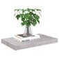 vidaXL Kelluvat seinähyllyt 2 kpl betoninharmaa 50x23x3,8 cm MDF hinta ja tiedot | Hyllyt | hobbyhall.fi