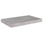 vidaXL Kelluvat seinähyllyt 2 kpl betoninharmaa 50x23x3,8 cm MDF hinta ja tiedot | Hyllyt | hobbyhall.fi