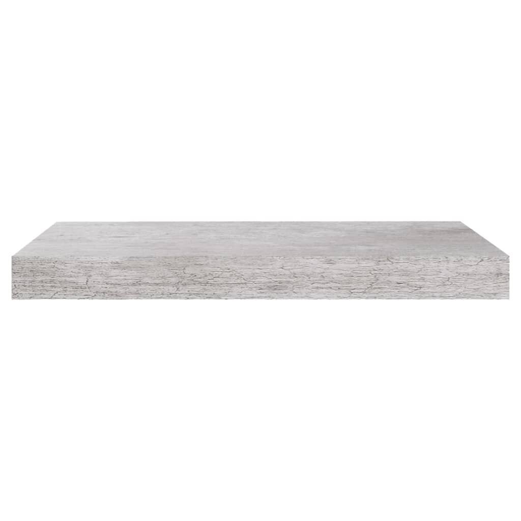 vidaXL Kelluvat seinähyllyt 2 kpl betoninharmaa 50x23x3,8 cm MDF hinta ja tiedot | Hyllyt | hobbyhall.fi