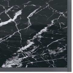 VidaXL Konsolipöytä musta-marmoroitu 160x35x75,5 cm karkaistu lasi hinta ja tiedot | Sohvapöydät | hobbyhall.fi