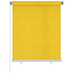 vidaXL Rullaverho ulkotiloihin 120x140 cm keltainen HDPE hinta ja tiedot | Kaihtimet | hobbyhall.fi
