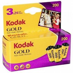 Kodak elokuva Gold 200/24x3 hinta ja tiedot | Kameratarvikkeet | hobbyhall.fi