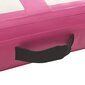 vidaXL Täytettävä voimistelumatto pumpulla 800x100x20 cm PVC pinkki hinta ja tiedot | Joogamatot | hobbyhall.fi