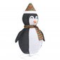 vidaXL Pingviini joulukoriste LED-valoilla ylellinen kangas 120 cm hinta ja tiedot | Joulukoristeet | hobbyhall.fi