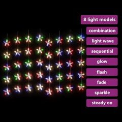 vidaXL LED-valoverho tähtikeijuvalot 200 LEDiä värikäs hinta ja tiedot | Jouluvalot | hobbyhall.fi